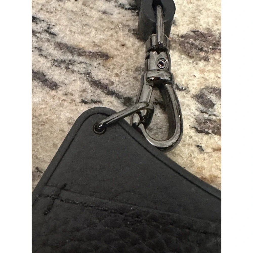 Bandolier Black Crossbody Phone Case w/ Strap, Logo Finish, Strap Included
